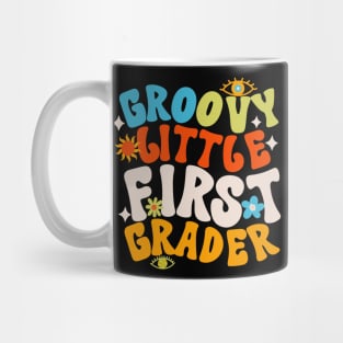 Groovy Little First Grader First Day of School Mug